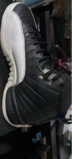 Air Jordan 12 Black White High-Top Sneakers