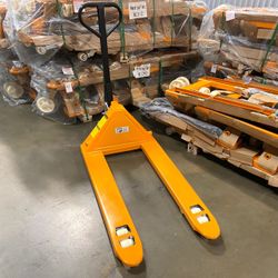 New Pallet Jack For Sale Hand Truck Forklift 5,500lbs Capacity Freight Weight Orange Color