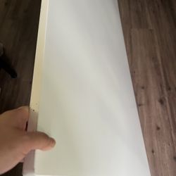 White Desk Top Table Top From IKEA 35.5”x71”x0.75” Fiberboard