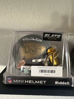 Patrick Mahomes Slate Mini Helmet