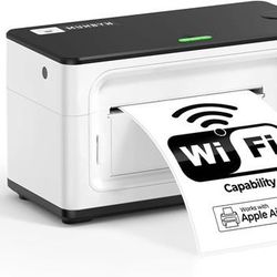 MUNBYN Wireless Thermal Printer, Wi-Fi Shipping Label Printer Compatible with AirPrint iPhone iPad macOS Android Windows Chromebook Etsy Ebay USPS for