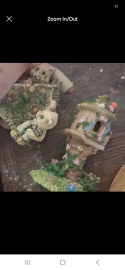 Resin Animal Figurines Set of 2