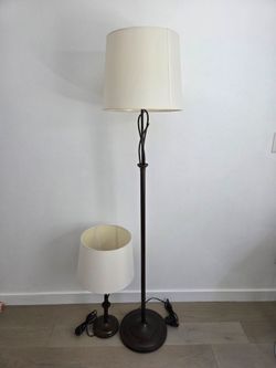 Floor and side lamps set of 4