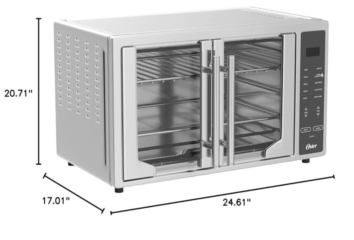 Counter Oster Air Fryer Conventional Oven 10 in 1 