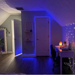 65.5ft LED Strip Lights - Changing Colors with Remote