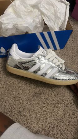 Samba OG  adidas silver &white
