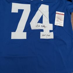 XL #74 Signed Bob Lilly Cowboys Jersey