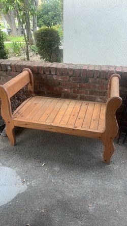 Wood bench