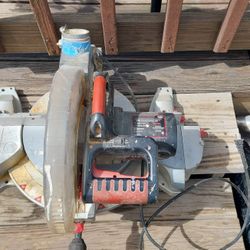 Husky Compressor And Miter Saw