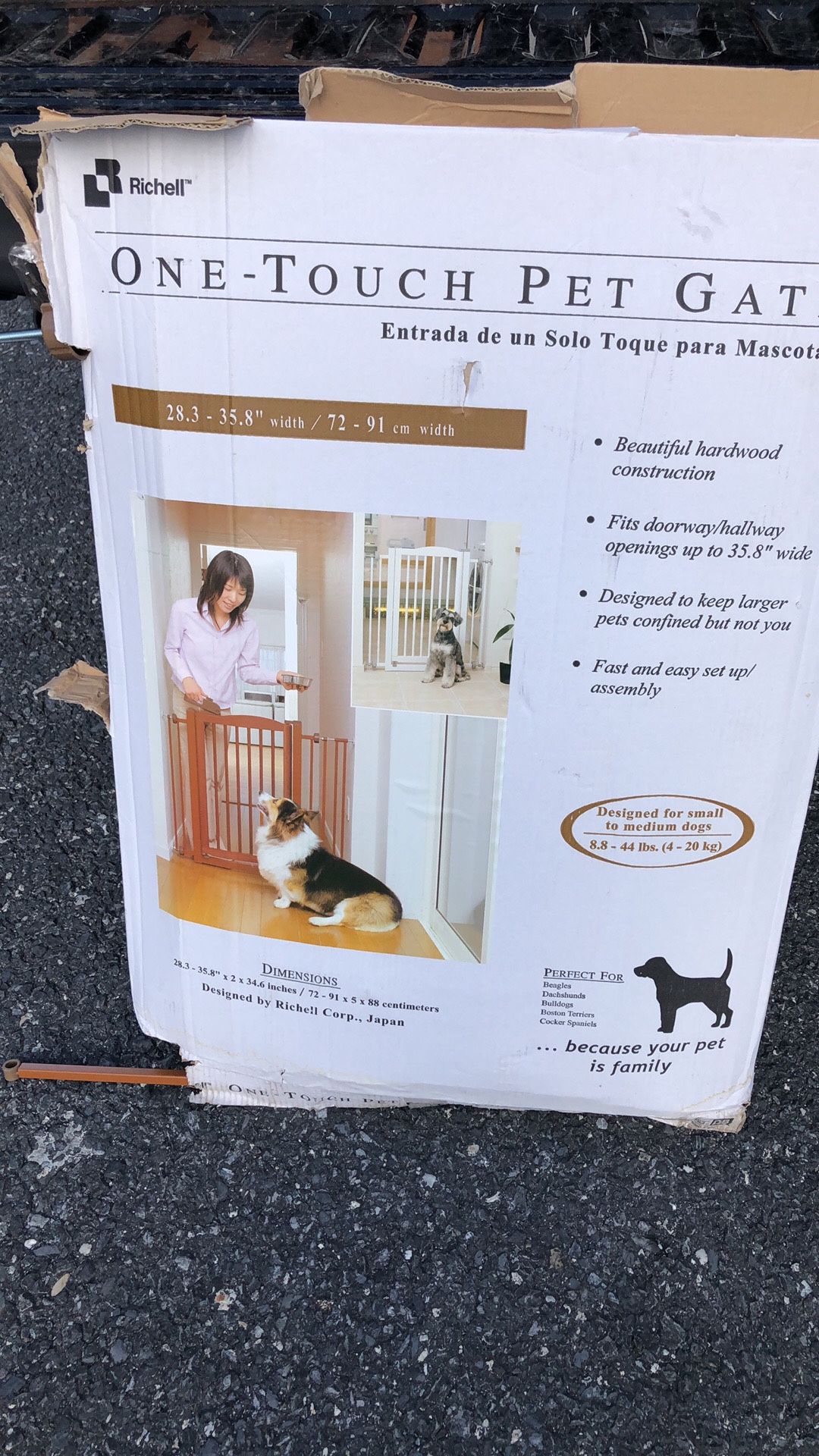 One touch Pet gate