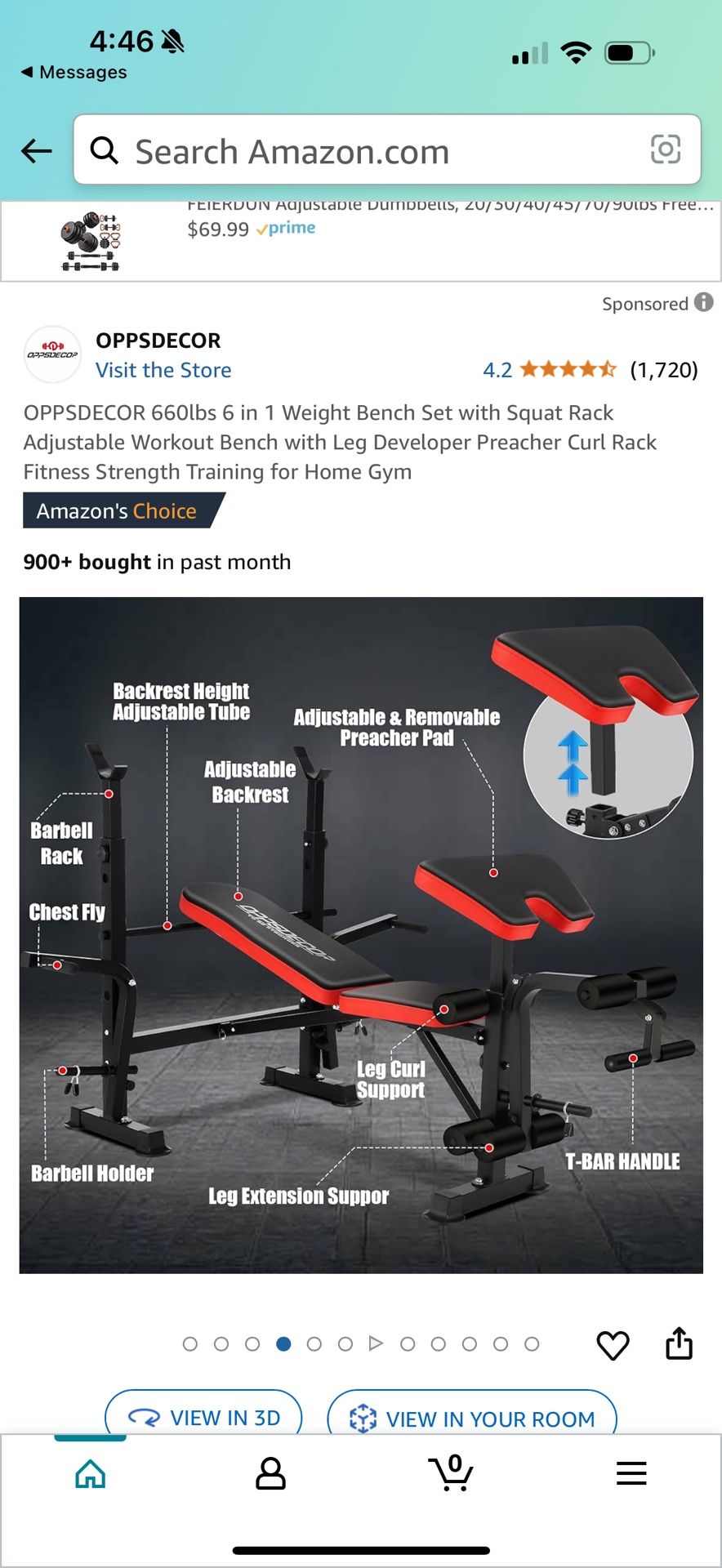 Weight Bench Black And Red