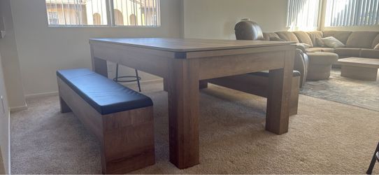 3-in-1 Billiards, Ping Pong, and Dining Table Combo