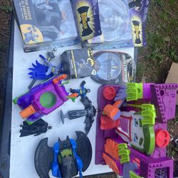 Assorted Batman Toys And Other Collectibles 
