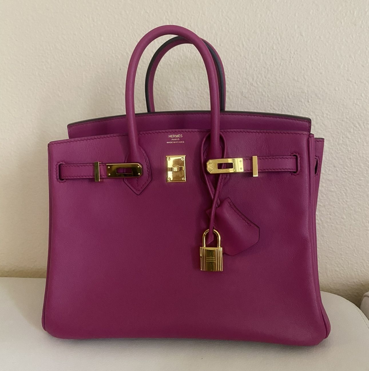 Hermes Rose Pourpre Bag 25