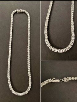 Moissanite Tennis Necklase 925 Silver