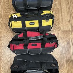 4 Tools Bags Hard Shell Bottom 16 Inch