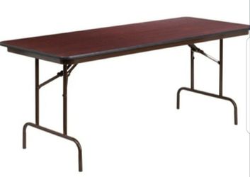 2 Heavy duty Folding Tables 