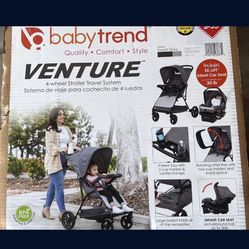 NEW- Baby Trend Venture 4-Wheel Stroller 