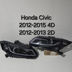 Honda Civic 4D 2012-2015 Headlights