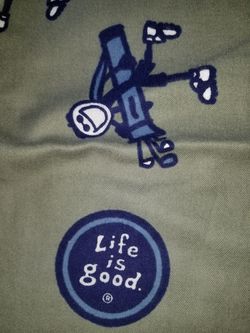 LIFE IS GOOD MEN'S "GOLF BAG" COTTON FLANNEL LOUNGE PANTS NEW WITH TAGS