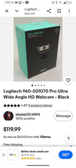 Pro Webcam Logitech