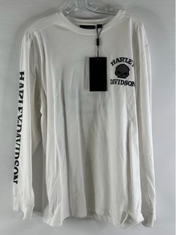 Harley-Davidson Long Sleeve Shirt White Large