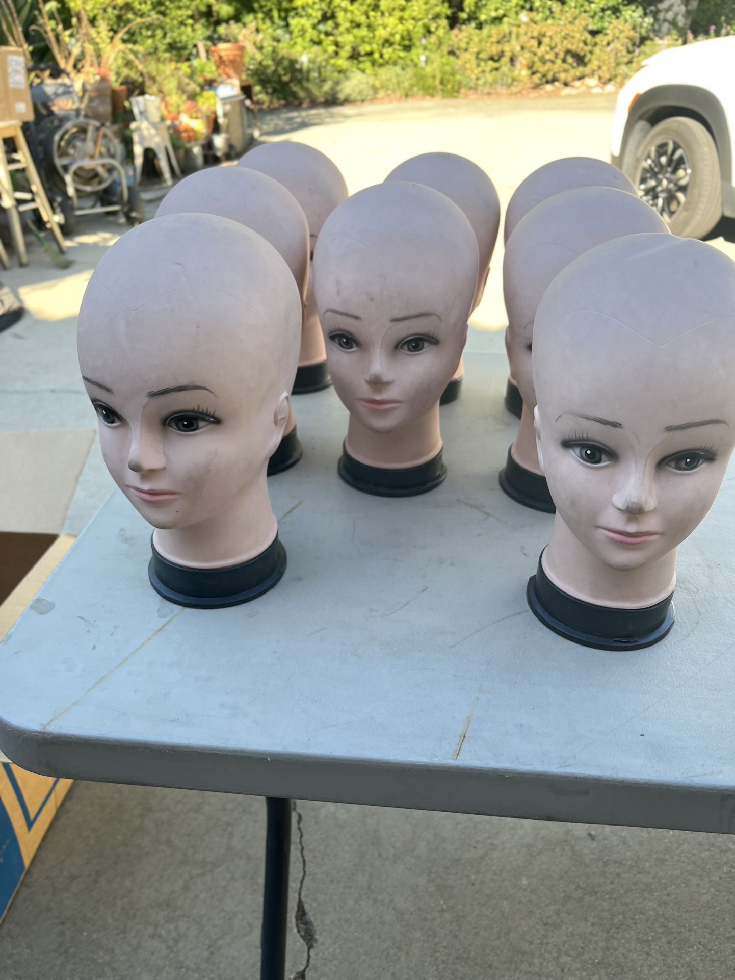 Brand New Pvc Plastic Female Mannequin Head For Display Hats Wigs Head Accessory