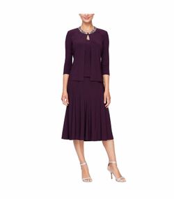 Alex Evenings Purple Formal Dress Size 22W