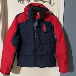 Polo Ralph Lauren Men's Big Pony Hooded Down Puffer Jacket Size M, XL