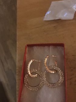 EARRINGS WOMEN SILVER/ROSE GOLD