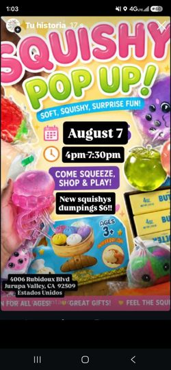 Bring your kids for some Squishy