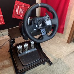 Logitech G920 Racing Wheel, Pedals, & Stand