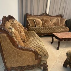 3 Piece Sofa With Coffee Table 