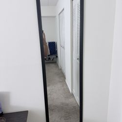 Mainstays 13x49 Black Rectangle Large Wall Mirror for Bathroom or Living Room