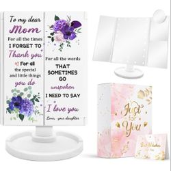 Hexagram Mom Makeup Mirror with Lights (Brand New)