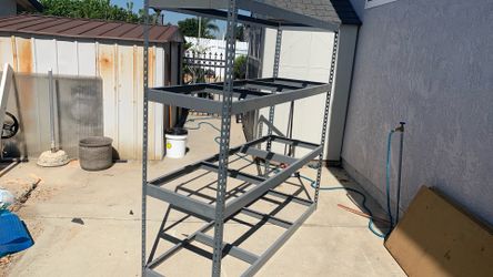 Metal  shelves