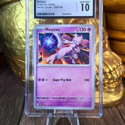 POKÉMON CARD MEWTWO STELLAR CROWN 2024 - CGC - GEM MINT 10