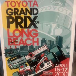 toyota grand prix Of longbeach Poster 2011 22X30