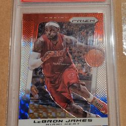 Panini Lebron James R/w/b Prizm Psa 10