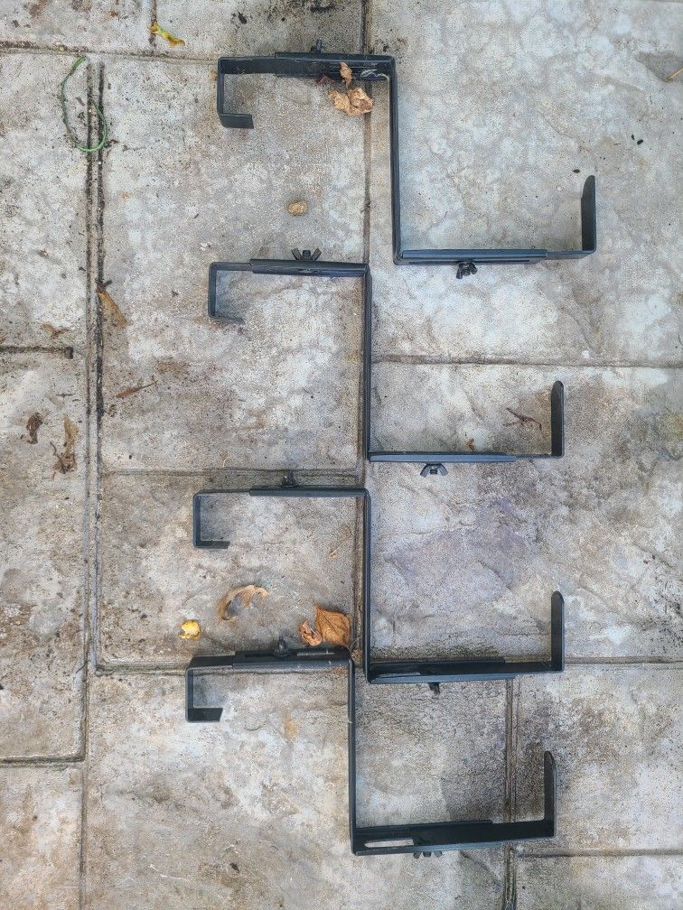 Over The Balcony Plant Holders X 4