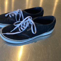 Leather  VANS, Black Suede
