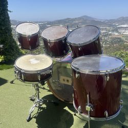 Drums Set Maple & Mahogany 4th July Sale!! Drum Set 