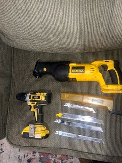 DeWalt Reciprocating Saw with Blades and Drill