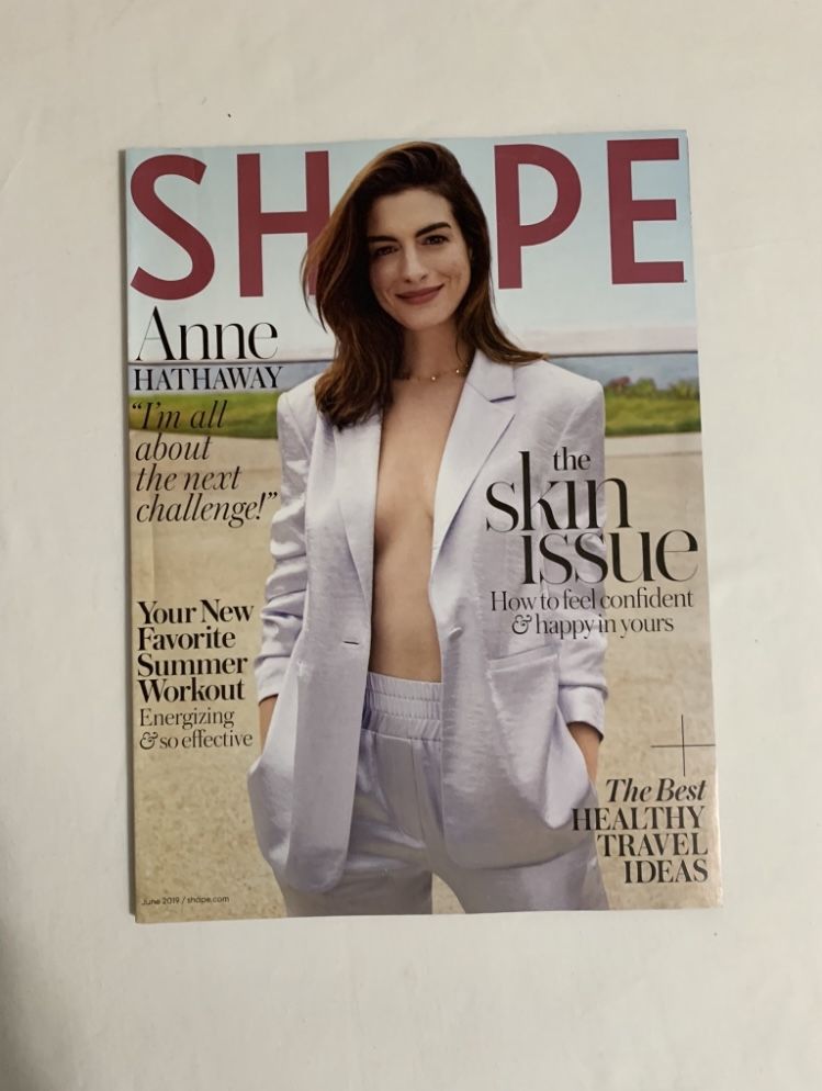 Shape Anne Hathaway “l’m All About the Next” Issue June 2019 Magazine 