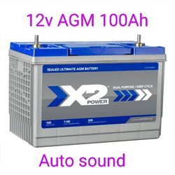 X2 Power AGM Batteries..Music,RV,Inverter
