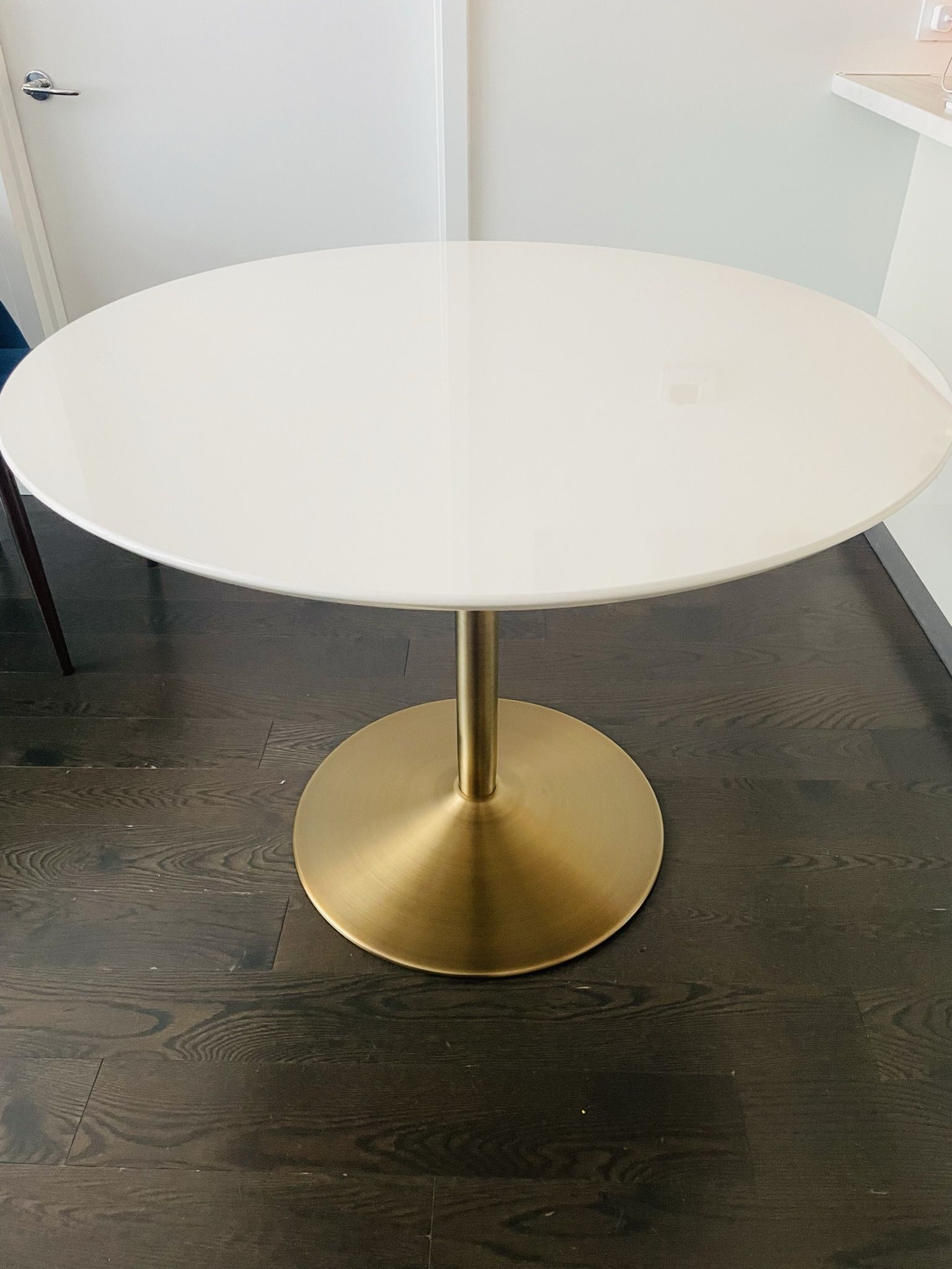 CB2 Odyssey Brass Dining Table