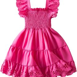 Nileafes Little Girl Summer Tulle Dress Casual Princess Girls Holiday Birthday Sundress