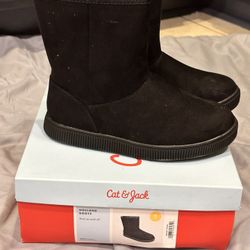 Girls Warm Black Boots 