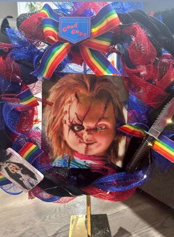 Halloween Chucky Wreath