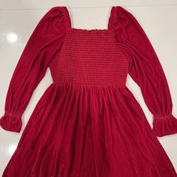 Jannie and Jack red velvet dress size 10